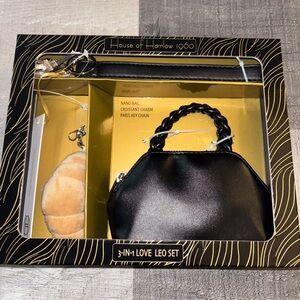 🥐House of Harlow 1960 Black 3-in-1 Croissant Nano Bag Set
